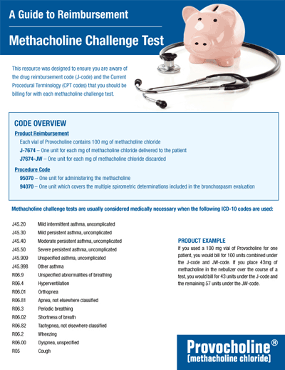 Provochonline Reimbursement Information